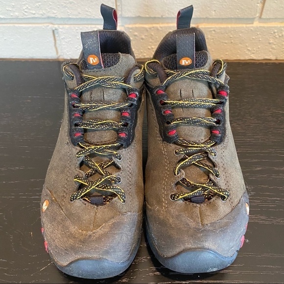 MERRELL Edge Charcoal Women's Size 6.5 Hiking Continuum Vibram Sole Boots Shoes - Picture 3 of 7